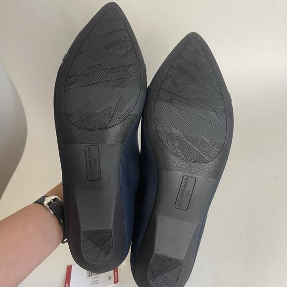 Anne Klein AK Iflex Akodenna Navy Flats Women’s Doll Shoes Size 10M Navy Blue - Picture 9 of 15